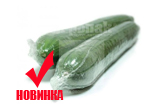Упаковка огурцов в термоусадочное полотно